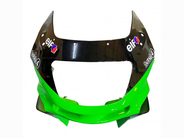 1998-2003 Kawasaki ZZR600 Motorcycle Fairings - Green Black Monster Elf UK