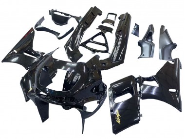Buy 1998-2003 Kawasaki ZZR600 Motorcycle Fairings - Glossy Black Gold Ninja UK