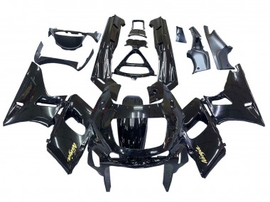 Buy 1998-2003 Kawasaki ZZR600 Motorcycle Fairings - Glossy Black Gold Ninja UK