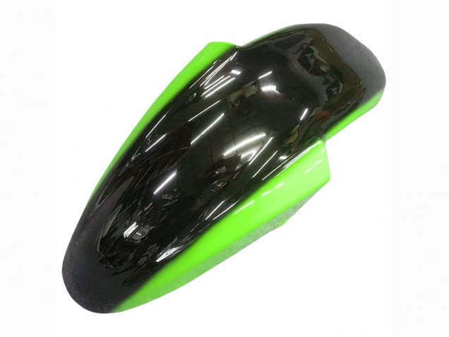 1998-2003 Kawasaki ZZR600 Motorcycle Fairings - Green Glossy Black Flame UK