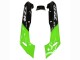 1998-2003 Kawasaki ZZR600 Motorcycle Fairings - Green Glossy Black Flame UK