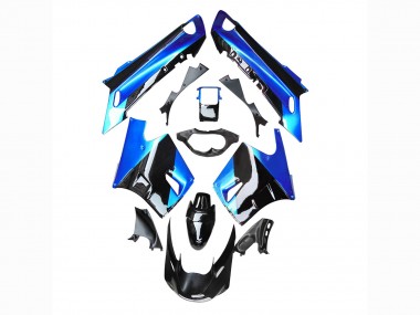 Buy 1990-1992 Kawasaki ZZR1100 Motorcycle Fairing - Blue Glossy Black UK