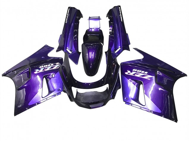 1990-1992 Kawasaki ZZR1100 Motorcycle Fairings - Purple Blue UK