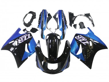 Buy 1990-1992 Kawasaki ZZR1100 Motorcycle Fairings - Blue Glossy Black UK