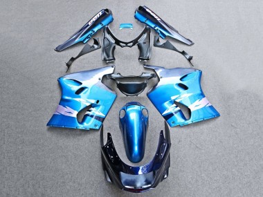 Buy 1993-2003 Kawasaki ZZR1100 Motorcycle Fairings - Glossy Blue Grey UK
