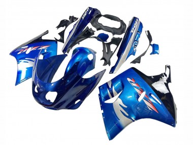 Buy 1993-2003 Kawasaki ZZR1100 Motorcycle Fairings - Blue Silver Black UK