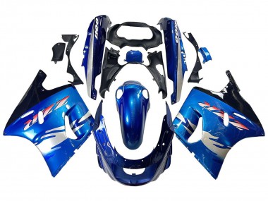 Buy 1993-2003 Kawasaki ZZR1100 Motorcycle Fairings - Blue Silver Black UK