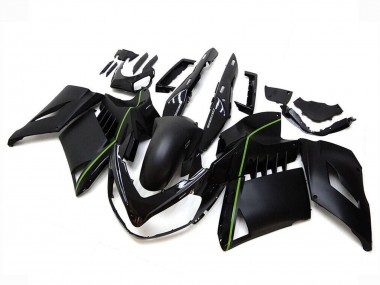 Buy 2007-2009 Kawasaki GTR1400/ZG1400 Motorcycle Fairings - Matte Black Green Lines UK