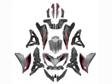 Buy 2022-2025 Kawasaki Versys 650 Motorcycle Fairings - Grey Red Black UK