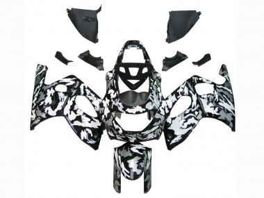 Buy 1996-2007 Yamaha YZF600R Thundercat Motorcycle Fairings - Black White Grey Camouflage UK