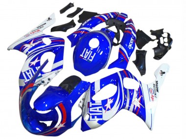 Buy 1996-2007 Yamaha YZF600R Thundercat Motorcycle Fairings - Blue White Silver Red Fiat Motul UK