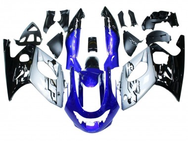 Buy 1996-2007 Yamaha YZF600R Thundercat Motorcycle Fairings - Blue Silver Black UK
