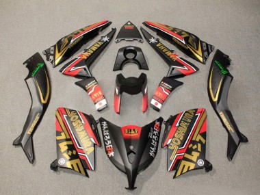 Buy 2012-2014 Yamaha TMAX530 Motorcycle Fairings - Matte Black Gold Red UK