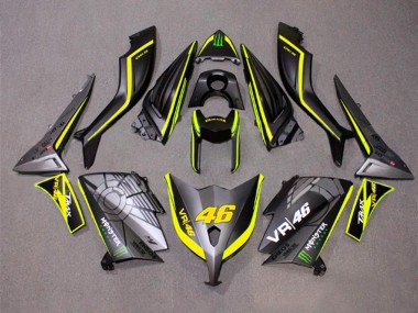 Buy 2012-2014 Yamaha TMAX530 Motorcycle Fairings - Matte Grey Yellow Monster 46 UK