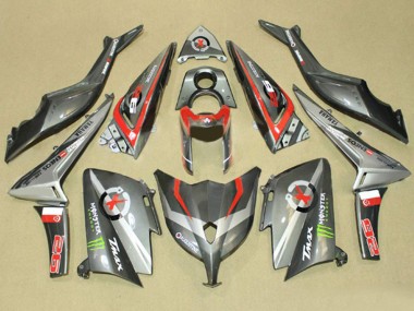 Buy 2012-2014 Yamaha TMAX530 Motorcycle Fairings - Grey Red Monster ENEOS UK
