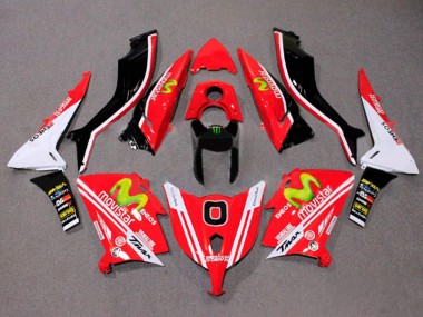 Buy 2012-2014 Yamaha TMAX530 Motorcycle Fairings - Red White ENEOS MoviStar Yamalube UK