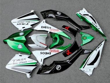 Buy 2012-2014 Yamaha TMAX530 Motorcycle Fairings - White Green Black Semakin Didepan ENEOS UK