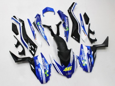 Buy 2017-2021 Yamaha XMAX300 Motorcycle Fairings - Blue Black MoviStar ENEOS Yamalube 46 UK