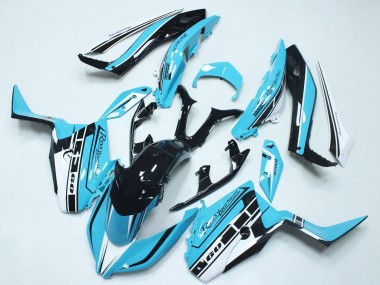 Buy 2017-2021 Yamaha XMAX300 Motorcycle Fairings - Sky Blue Glossy Black UK