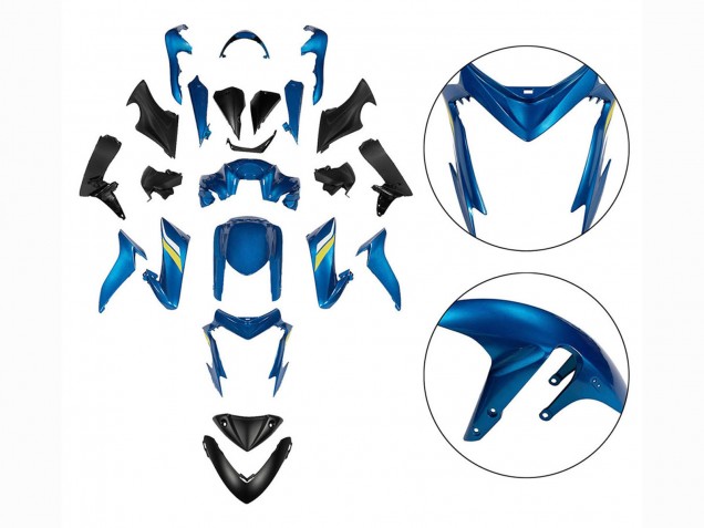 2015-2020 Suzuki GSX-S 1000 Motorcycle Fairings - Black Blue Yellow UK