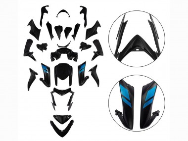 Buy 2015-2020 Suzuki GSX-S 1000 Motorcycle Fairings - Black with Blue UK