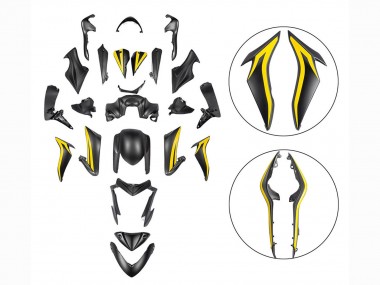 Buy 2015-2020 Suzuki GSX-S 1000 Motorcycle Fairings - Black Yellow UK