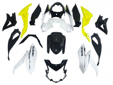 Buy 2017-2022 Suzuki GSX-S 750 Motorcycle Fairings - White Yellow UK