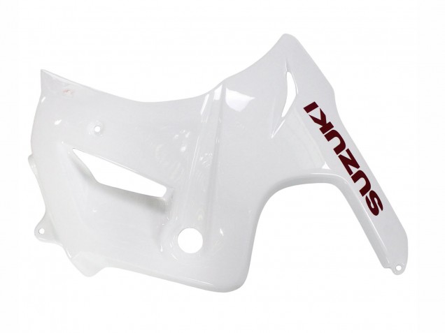 2003-2013 Suzuki SV650 Motorcycle Fairings - White with Dark Red Lines UK