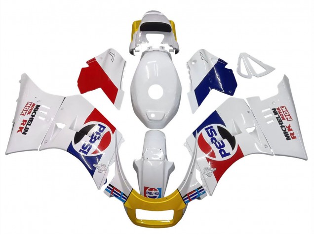 1984-1987 Suzuki RG400 RG500 RG400/500 Motorcycle Fairings - White Red Blue Yellow Motul Michelin Pepsi UK