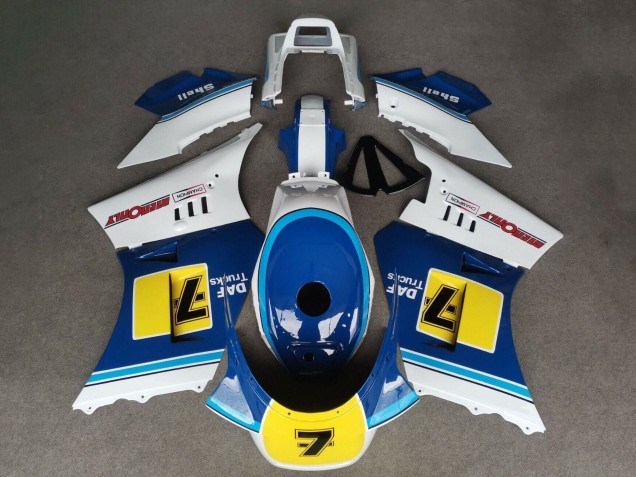 1984-1987 Suzuki RG400 RG500 RG400/500 Motorcycle Fairings - White Blue Yellow 7 UK