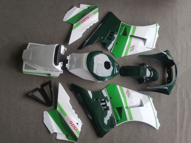 1984-1987 Suzuki RG400 RG500 RG400/500 Motorcycle Fairings - White Dark Green UK