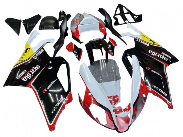 2003-2006 Aprilia RSV1000 Motorcycle Fairings - White Red Black Yellow 58 UK