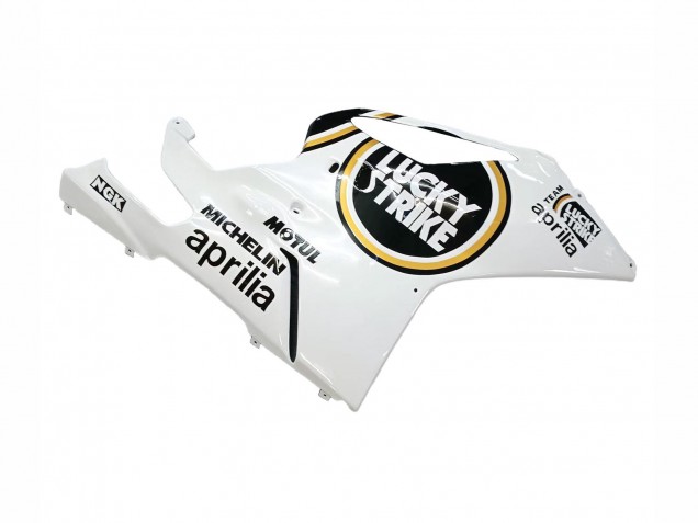 2003-2006 Aprilia RSV1000 Motorcycle Fairings - White Black Lucky Strike Motul Michelin UK