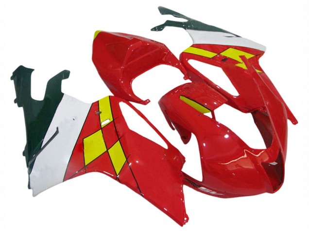 2003-2006 Aprilia RSV1000 Motorcycle Fairings - Red Yellow White UK
