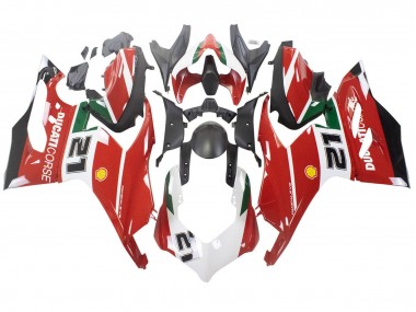 Buy 2020-2024 Ducati Panigale V2 Motorcycle Fairings - White Red Green Matte Black Corse 21 UK