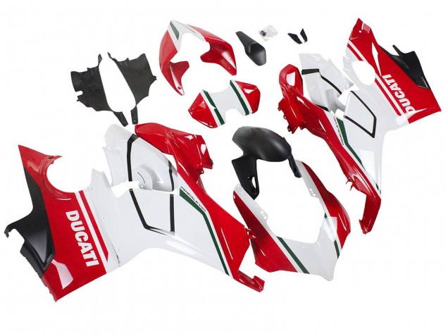 2018-2019 Ducati Panigale V4 V4S Motorcycle Fairings - White Red Matte Black UK