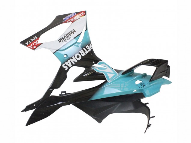 2023-2024 BMW S1000RR Motorcycle Fairings - Light Blue Matte Black Petronas UK