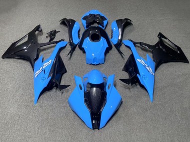 Buy 2019-2022 BMW S1000RR Motorcycle Fairings - Blue Black Carbon Fiber UK