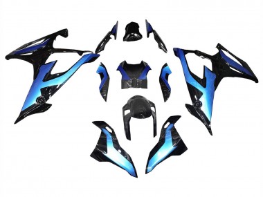 Buy 2019-2022 BMW S1000RR Motorcycle Fairings - Black Gradient Blue UK