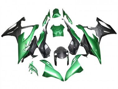 Buy 2019-2022 BMW S1000RR Motorcycle Fairings - Glossy Black Green Carbon Fiber UK