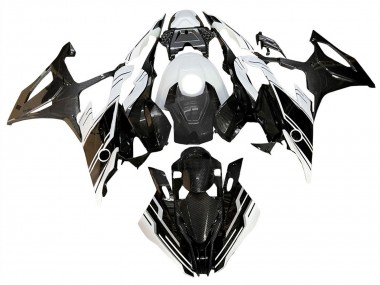 Buy 2019-2022 BMW S1000RR Motorcycle Fairings - Glossy Black White UK