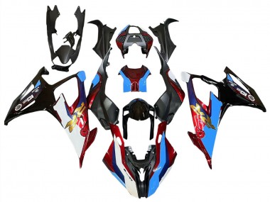 Buy 2019-2022 BMW S1000RR Motorcycle Fairings - Black Red Blue UK