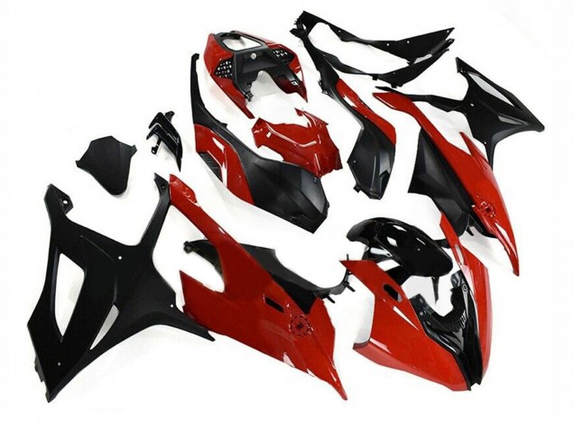 2019-2022 BMW S1000RR Motorcycle Fairing Kits - Black Red UK