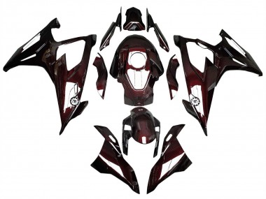 Buy 2019-2022 BMW S1000RR Motorcycle Fairings - Dark Red Carbon Fiber UK