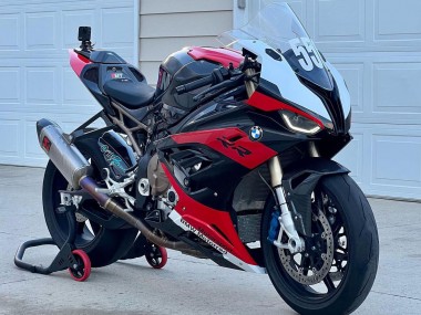 Buy 2019-2022 BMW S1000RR Motorcycle Fairings - Black Red White UK
