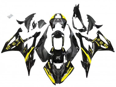 Buy 2019-2022 BMW S1000RR Motorcycle Fairings - Glossy Black Yellow UK