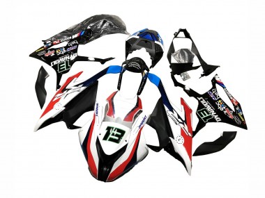 Buy 2019-2022 BMW S1000RR Motorcycle Fairings - Black White Red 13 UK