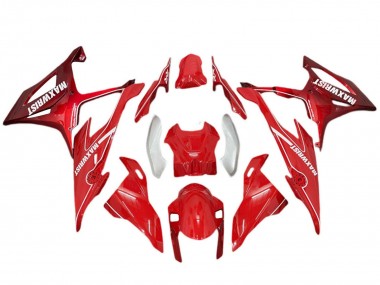 Buy 2019-2022 BMW S1000RR Motorcycle Fairings - Red Silver MaxWrist UK