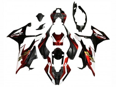 Buy 2019-2022 BMW S1000RR Motorcycle Fairings - Red White Black UK