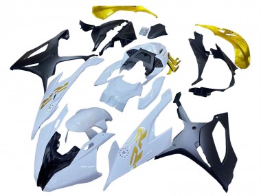 Buy 2019-2022 BMW S1000RR Motorcycle Fairings - White Gold UK